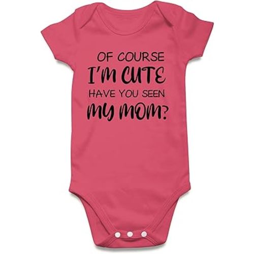 UNIFACO Unisex Baby Funny Saying Outfit Short and Long Sleeve Bodysuits Romper 0-18M