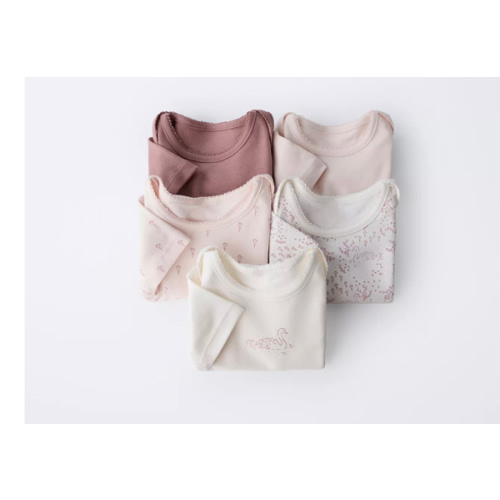FIVE-PACK OF SWAN BODYSUITS - Pink | ZARA United States
