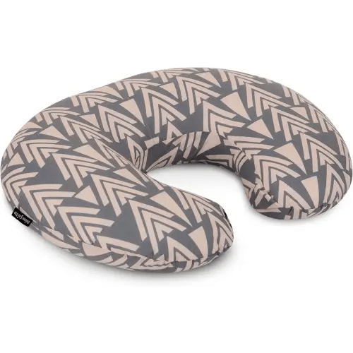 Dream On Me Beeboo Nursing Pillow and Positioner, Breastfeeding and Bottlefeeding Pillow, Removable and Washable Pillow Cover, Soft and Breathable Fabric, Taupe