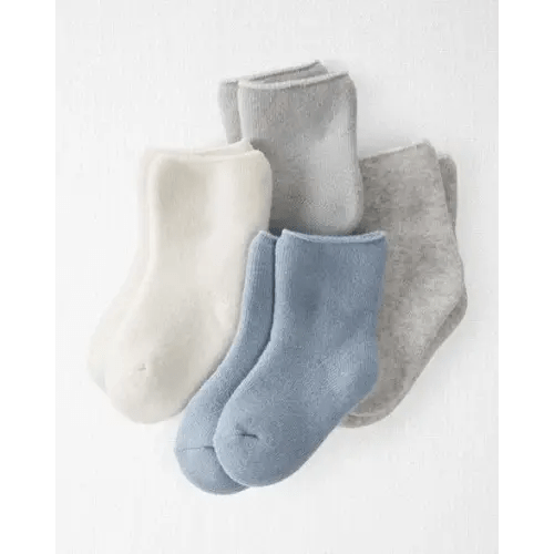 Baby 4-Pack Organic Cotton Terry Socks - Carter's | Carter's