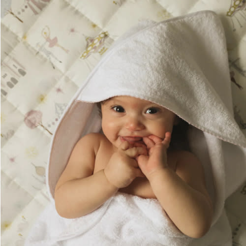 Baby Hooded Towel - Pink