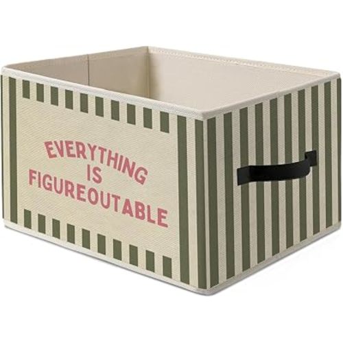 Everything Is Figureoutable Basket Storage Bins,Classroom Decor