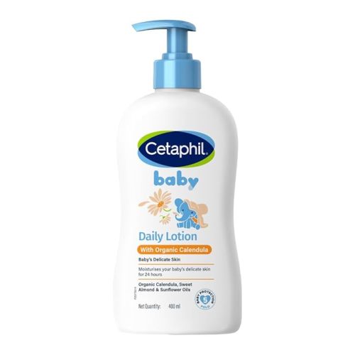 Baby Daily Lotion with Organic Calendula |Vitamin E | Sweet Almond & Sunflower Oils |13.5 Fl. Oz