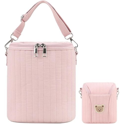 Bottle Cooler - Insulated Lightweight Carrier - Breastmilk Cooler Bag Bottle Organizer,for Breastmilk Food Storage Transport Daycare Stroller Outdoor Shopping