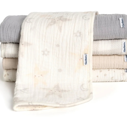 5-Pack Baby Neutral Stars Muslin Burp Cloths – Gerber Childrenswear