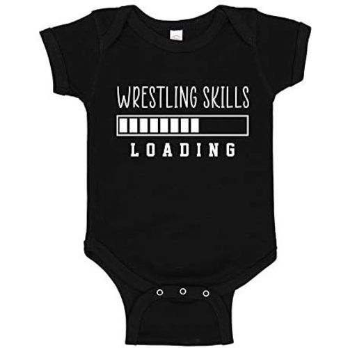 Wrestling Skills Loading Baby Bodysuit One Piece or Toddler T-Shirt Wrestler Infant Apparel