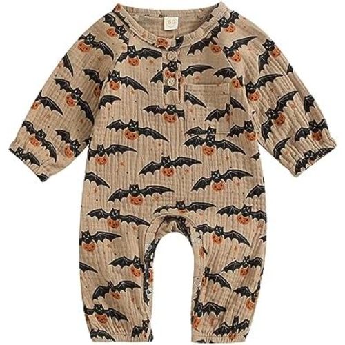 Halloween Newborn Baby Girl Clothes Infant Long Sleeve Romper Jumpsuit Bodysuit Christmas Outfits