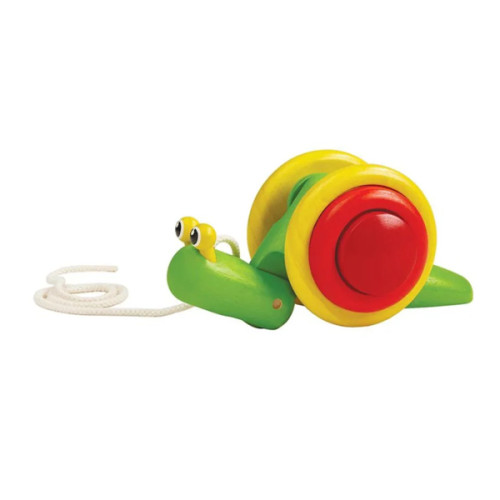 Plan Toys Pull Along Snail | Acorn Toy Shop