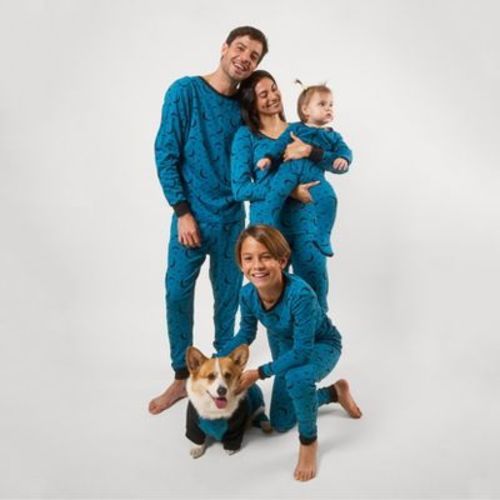 Leveret Matching Family Pajamas Moon Print