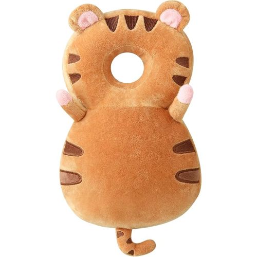 PandaEar Baby Head Protection Backpack Toddler Adjustable Walking Head Protector, Head Protection Backpack Wear Safety Pad for Falling Crawling and Walking (Yellow)