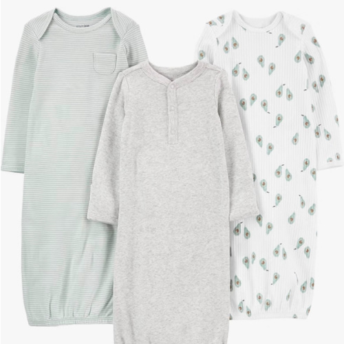 Simple Joys by Carter's Baby 3-pack Neutral Cotton Sleeper Gown
