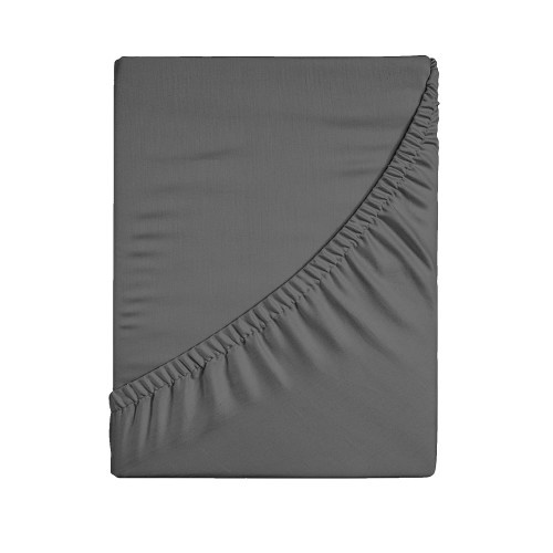 Non-Slip Deep Pocket Fitted Sheet for Mattress | Stretch Knit Jersey T-Shirt Feel |Pocket Depth | 203x153x30cm | Machine Washable | 1 Piece
