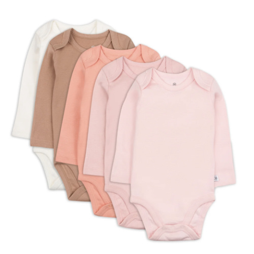 5-Pack Organic Cotton Long Sleeve Bodysuits | Honest Baby Clothing