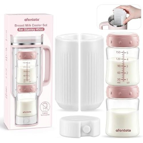 Breastmilk Cooler Fits Stanley & Most 40oz Tumblers, Universal Milk Chiller