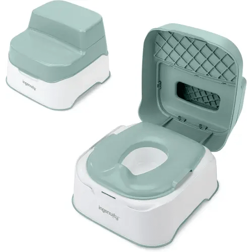 Ingenuity Prepare to Potty 3-in-1 System - Potty Training Toilet, Topper, Step Stool, Easy Setup, for Toddlers Ages 18 Months+