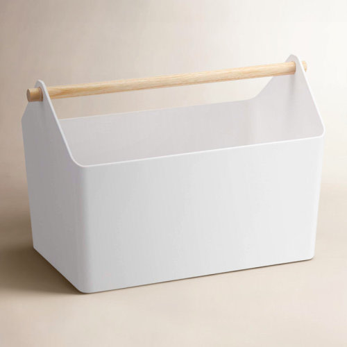 Yamazaki Home Storage Organizer With Wood Handle & Reviews | Wayfair