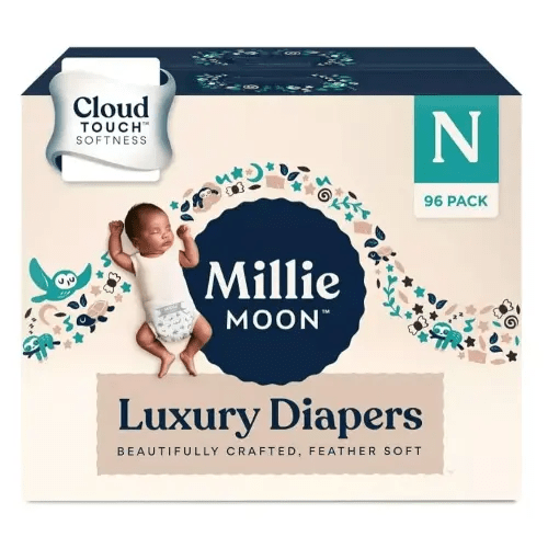 Millie Moon Luxury Diapers - Size Newborn- 96ct