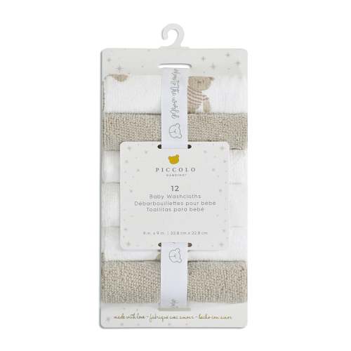 Washcloths (12)-teddy Beige