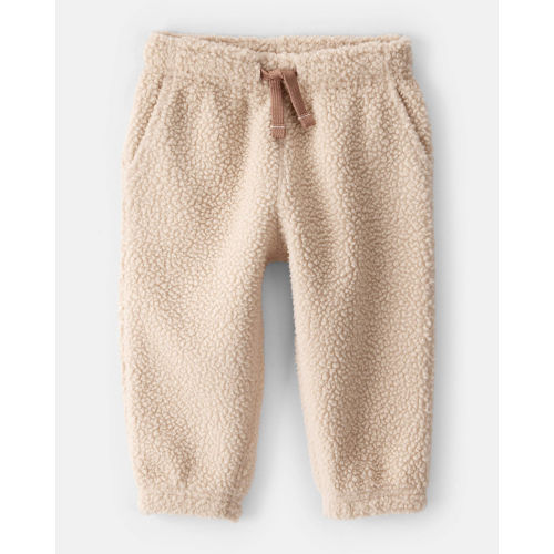 Baby Boy Fleece Joggers - Cream - OshKosh B'gosh | Carter's