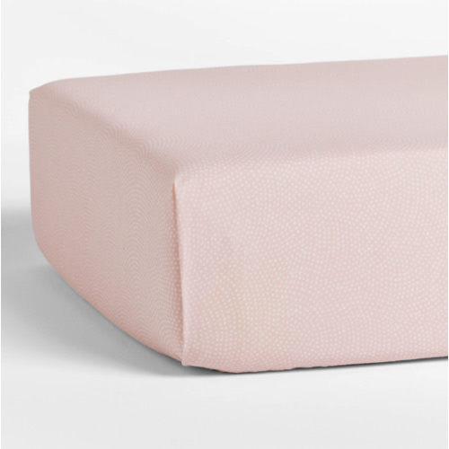 Batik Hushed Violet 100% Organic Cotton Baby Fitted Crib Sheet by Leanne Ford