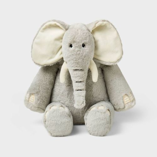 12" Gray Elephant Stuffed Animal - Gigglescape™