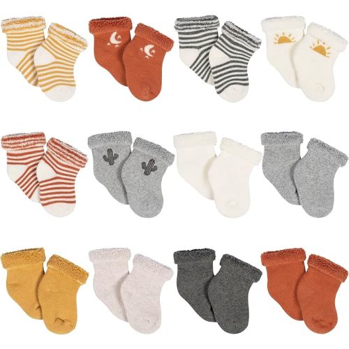 Gerber Unisex Baby 12-Pair Sock Bundle Southwest 3-6 Months
