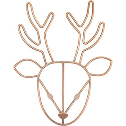NoJo Deer Shaped Wire Nursery Wall Decor, Finish, Copper