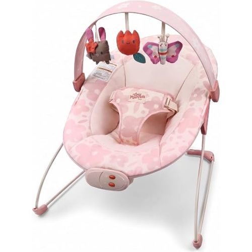 Tiny Marvels Baby Bouncer, Baby Bouncer Seat with Music for 0-6M, 20lbs