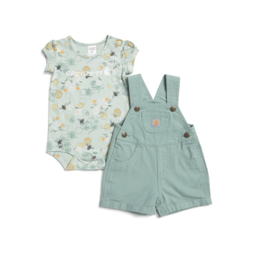 Infant Girls 2pc Bee Bodysuit And Shortall Set | Girls' Sets | T.J.Maxx