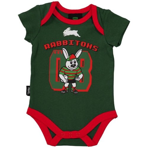 Green Rabbitohs NRL Short Sleeve Baby Bodysuit | Best&Less™ Online