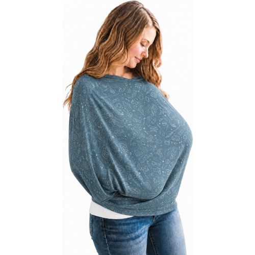 Copper Pearl Nursing Cover for Breastfeeding – Multi-Use Baby Car Seat Cover, Stroller Cover & Breast Feeding Cover Up for Women, Stretchy Breathable High Quality Cover for Boy or Girl, Hogwarts