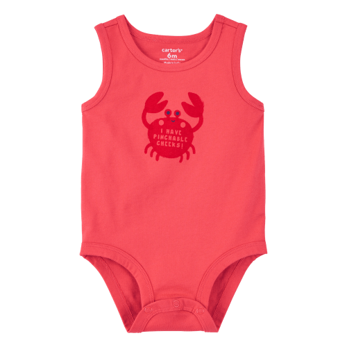 Baby Pinchable Cheeks Crab Bodysuit - Carter's | Carter's