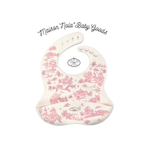 Storyland Toile Silicone Bib