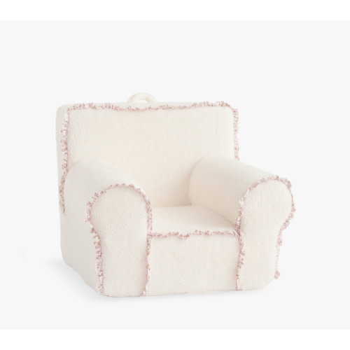 Anywhere Chair®, Ivory Sherpa Ditsy Ruffle