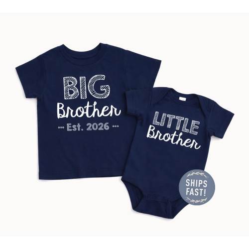Matching Big Brother Little Brother Shirt Set