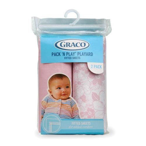 Graco 2-Pack Pack ‘n Play Playard Fitted Sheets