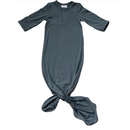 Charcoal Bamboo Knot Gown