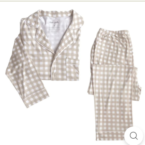 Women's Long Sleeve Pajama Set in Gingham – Dear Perli