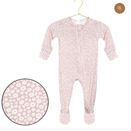 Flora Zipper Footies
