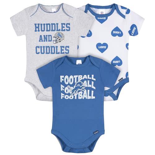 Gerber NFL baby-girls Nfl 3-pack Onesie Bodysuit