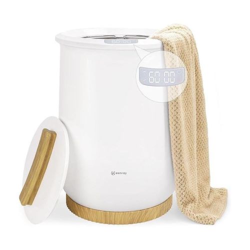 Upgraded Towel Warmer Bucket, Large Towel Warmer with 3 Heating Modes, Towel Heater for Oversize Bathrobes Blankets