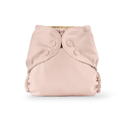 Esembly Cloth Diaper Cover - Reusable Swim Diaper, Waterproof, Breathable - Adjustable Outer Layer Over Absorbent Inner for Blowout Protection - Blush, Size 2 (18-35lbs)
