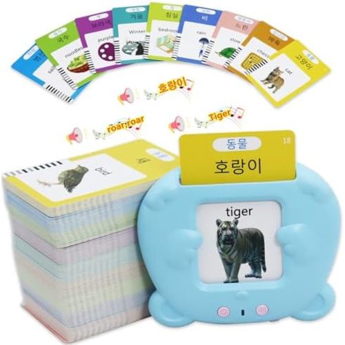 MAYAPHILOS 510 Words English and Korean Talking Flash Cards Bilingual