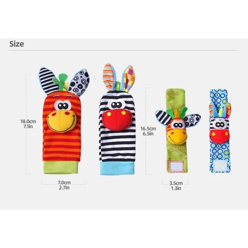 Foot Finder & Wrist Rattle Sensory Toy Set – Skaldo & Malin