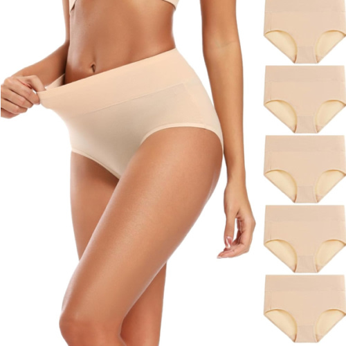 Molasus Women's Cotton Underwear High Waisted Full Coverage Ladies Panties (Regular & Plus Size)