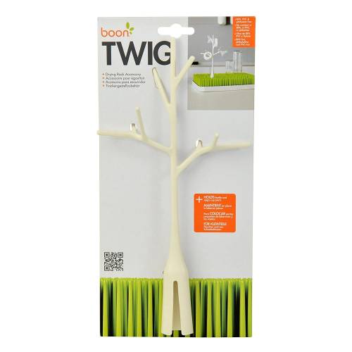 Boon Lawn Twig Drying Rack Accessory, White - 3.94x3.94x7.87 Inches