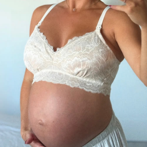 Tulip Lace Organic Cotton Nursing Bralette - Ivory – MORROW+MINT