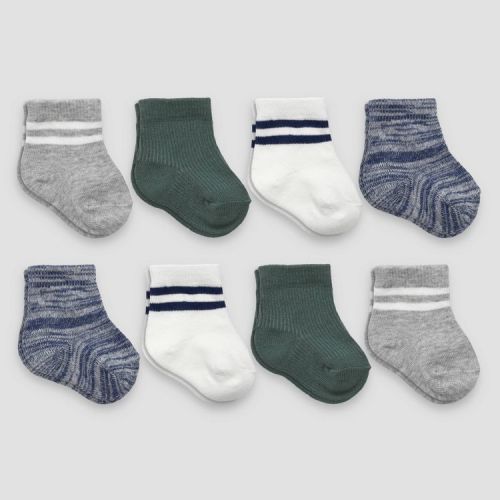 Carter's Just One You® Baby Boys' 8pk Melange Socks - 0-3M