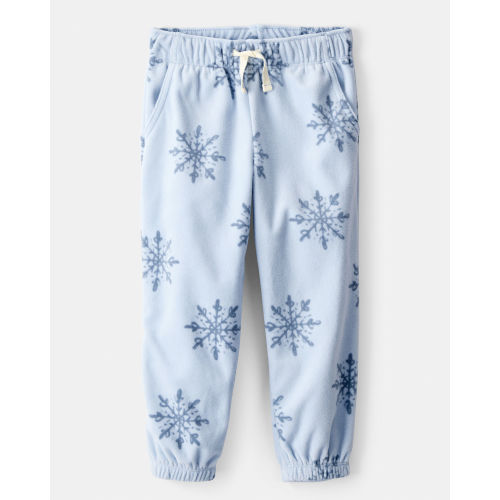 Toddler Girl Snowflake Cozy Jogger Pant- Blue - OshKosh B'gosh | Carter's