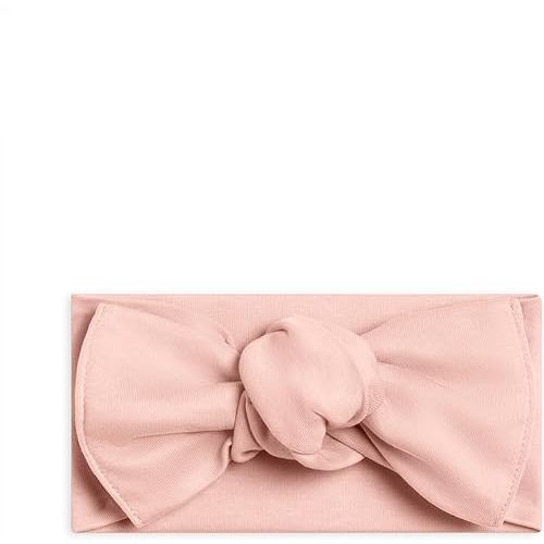 Colored Organics Baby Organic Cotton Hattie Bow Wrap Headband - Ballet